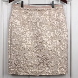 Loft Gold Flower Skirt